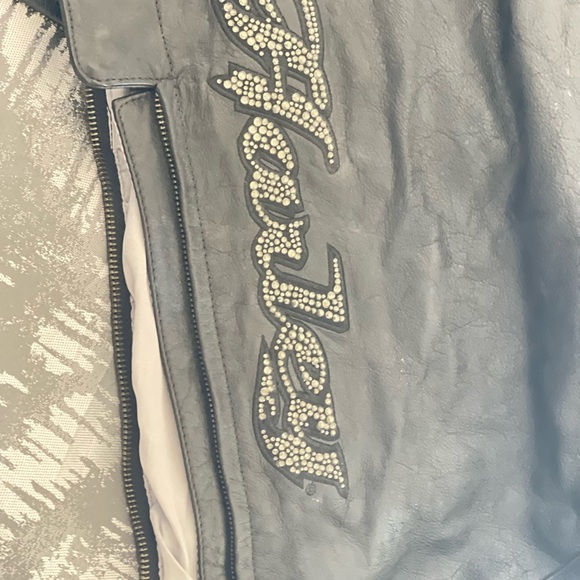 Women’s Harley Chaps beaded logo down the legs - Picture 3 of 8